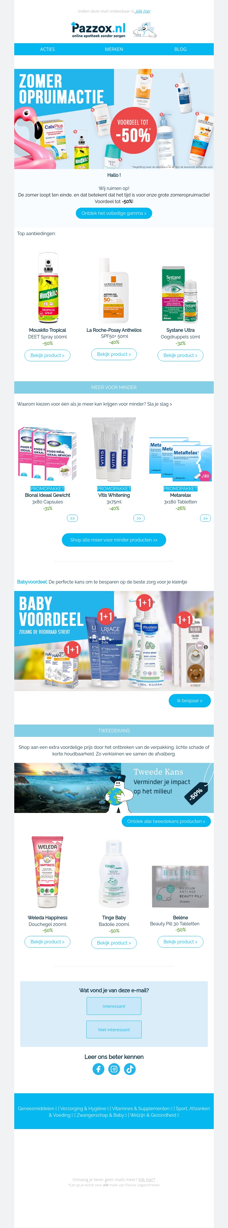 🔥 Zomeropruiming gestart! 🔥 Zomeropruiming gestart!