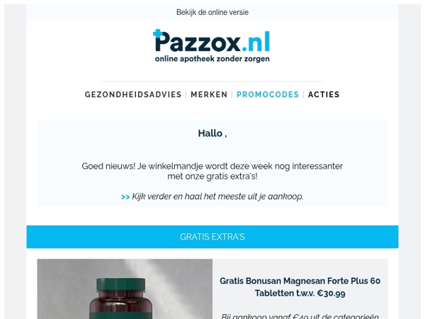 Jouw winkelmandje wordt nóg beter 😉