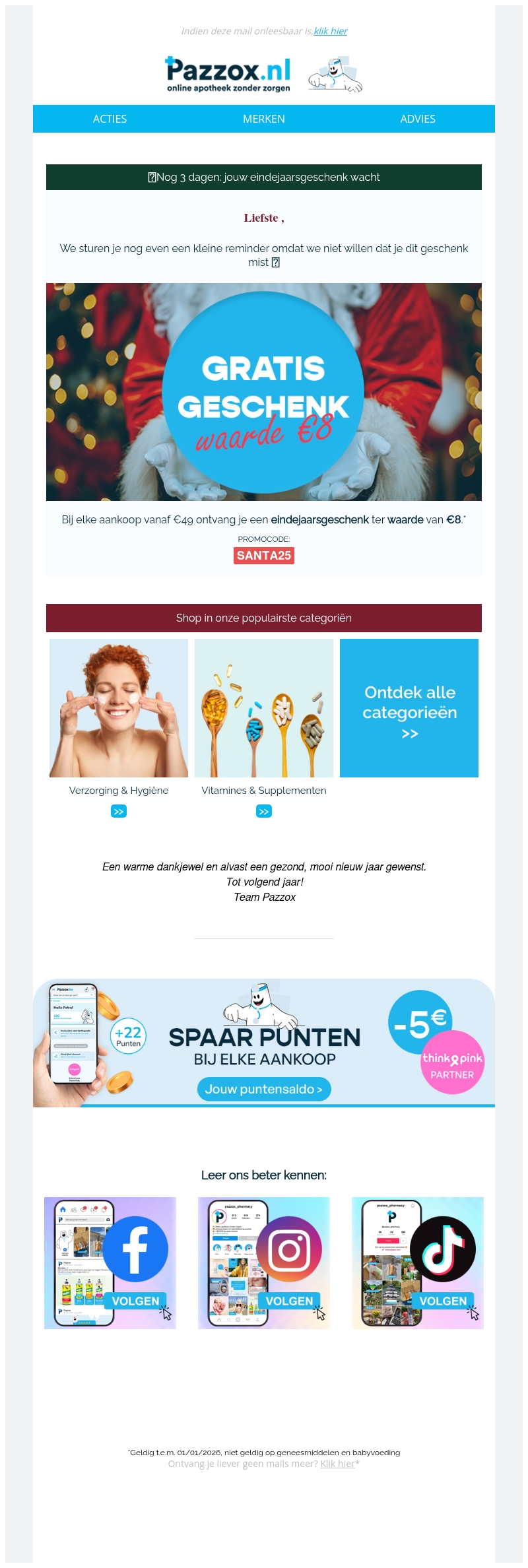 ⏰ Nog 3 dagen: jouw eindejaarsgeschenk wacht! ⏰ Nog 3 dagen: jouw eindejaarsgeschenk wacht!