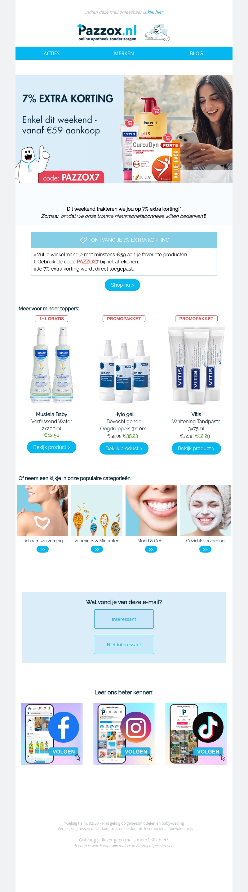 🎉Verrassing! Enkel dit weekend - 7% Extra Korting! 🎉Verrassing! Enkel dit weekend - 7% Extra Korting!