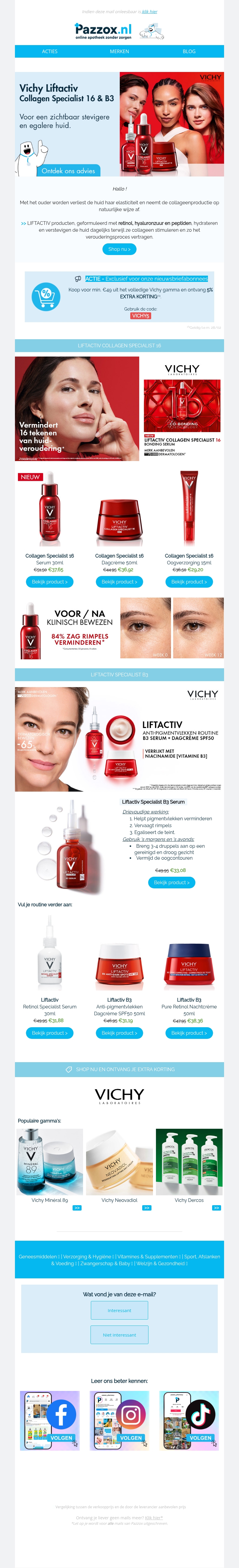 Exclusief: Ontdek het nieuwste gamma van Vichy✨ Exclusief: Ontdek het nieuwste gamma van Vichy✨