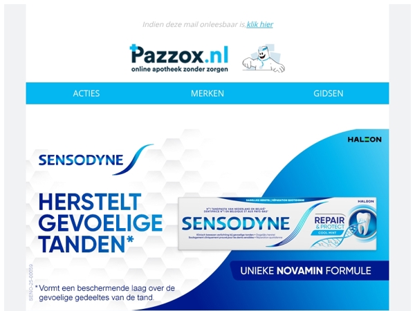 🦷 Gevoelige tanden? Ontdek Sensodyne, de Nr.1 door tandartsen aanbevolen.