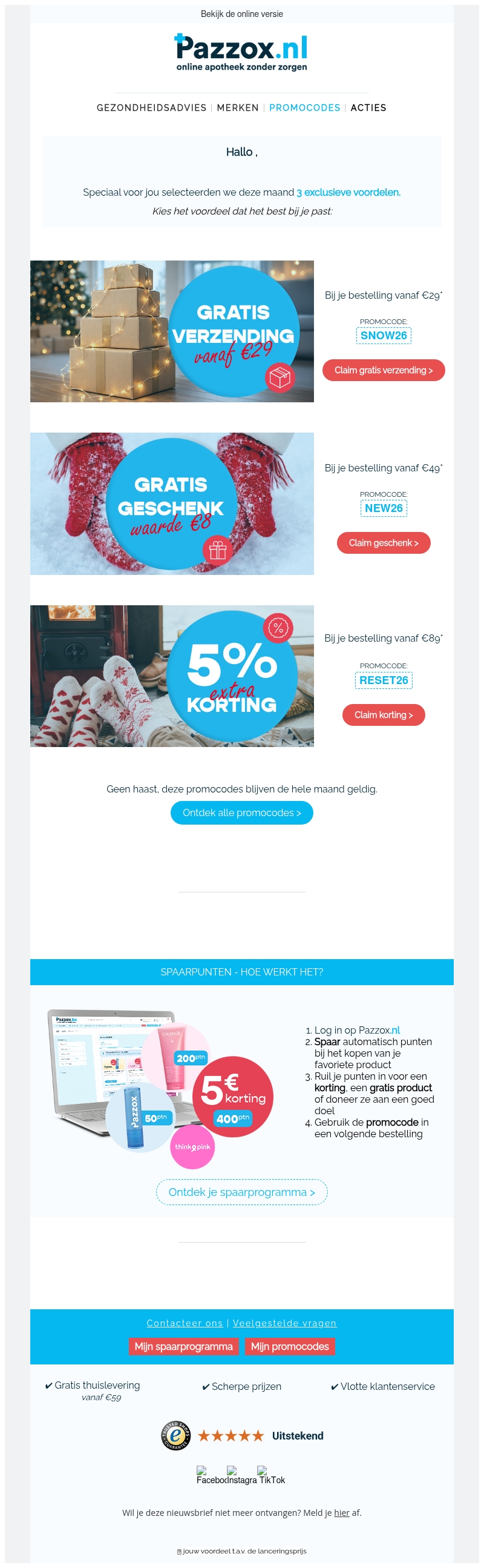 Je nieuwe promocodes staan klaar ✅ Je nieuwe promocodes staan klaar ✅