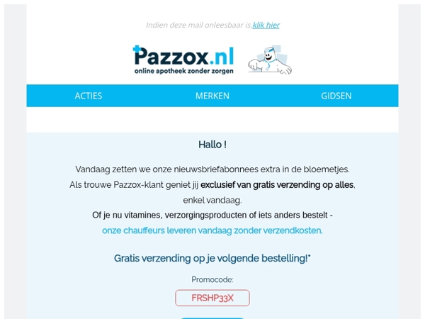 🚐 Vandaag: gratis verzending op alles! 🚐