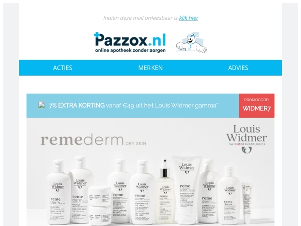 💧Droge huid? Ontdek Louis Widmer Remederm.