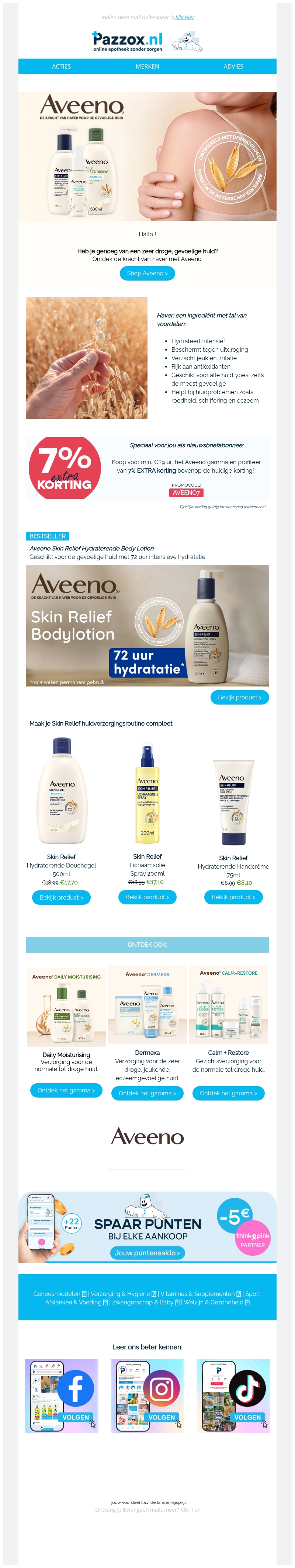 🌾Aveeno: ontdek de kracht van haver voor je huid 🌾Aveeno: ontdek de kracht van haver voor je huid
