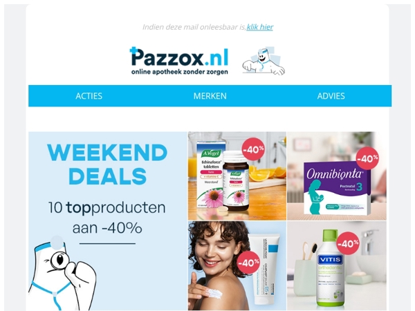 🔥 Weekenddeals: -40% op 10 topproducten!