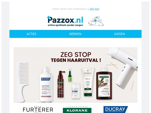 🛑Zeg stop tegen haaruitval!