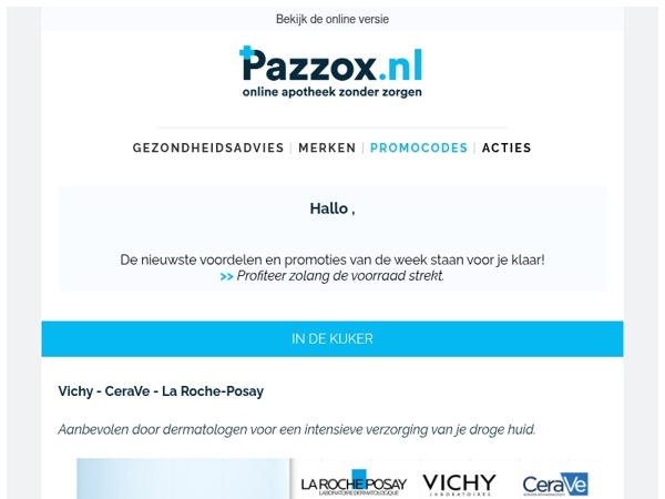 🛒 De nieuwste voordelen en promoties van de week staan voor je klaar!