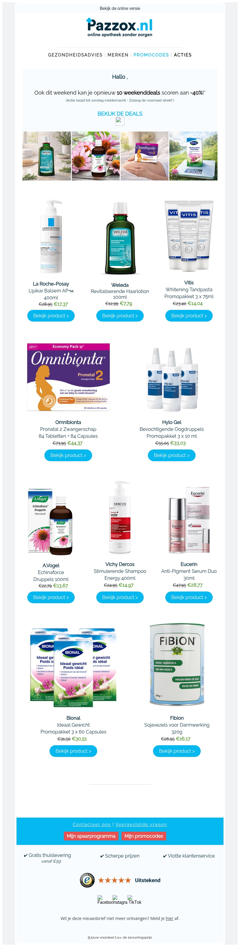 ๐ฅ Weekenddeals: -40% op 10 topproducten! ๐ฅ Weekenddeals: -40% op 10 topproducten!