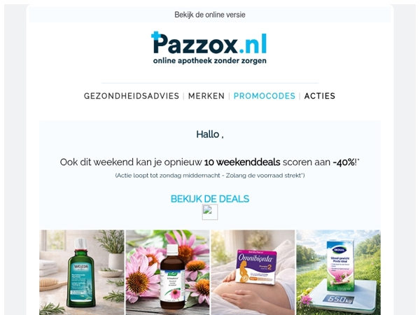 🔥 Weekenddeals: -40% op 10 topproducten!