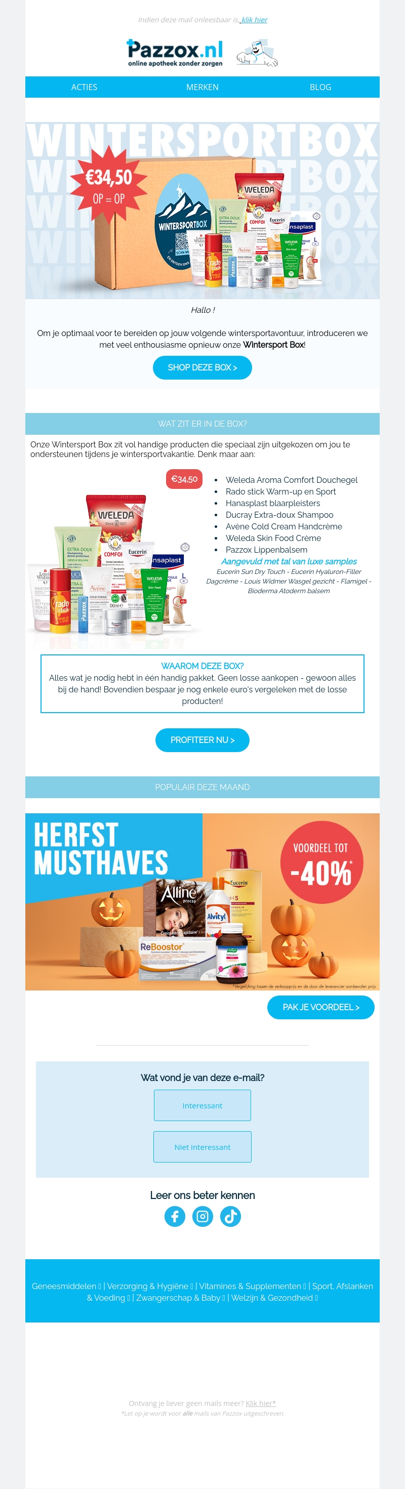 Goed nieuws: hij is er weer! Goed nieuws: hij is er weer!