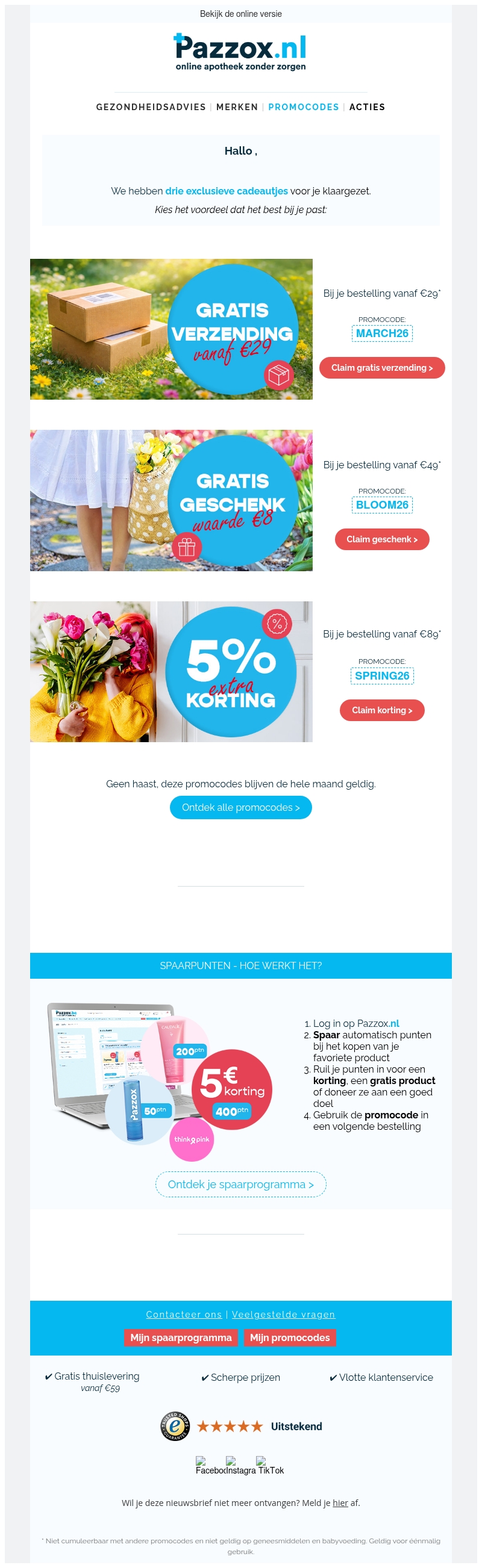 Je nieuwe promocodes staan klaar ✅ Je nieuwe promocodes staan klaar ✅