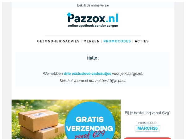 Je nieuwe promocodes staan klaar ✅