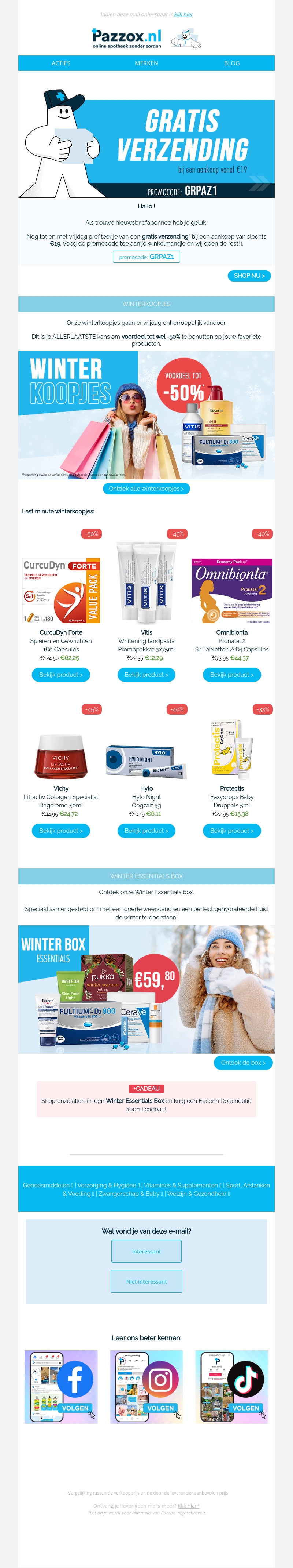 🔥Gratis verzending vanaf €19 - Geen tijd te verliezen! 🔥Gratis verzending vanaf €19 - Geen tijd te verliezen!