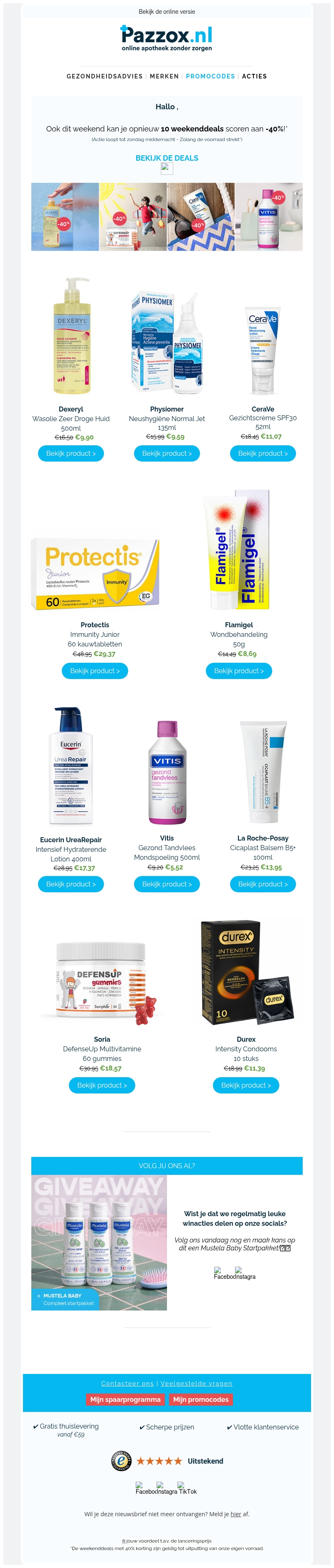 🔥 Weekenddeals: -40% op 10 topproducten! 🔥 Weekenddeals: -40% op 10 topproducten!