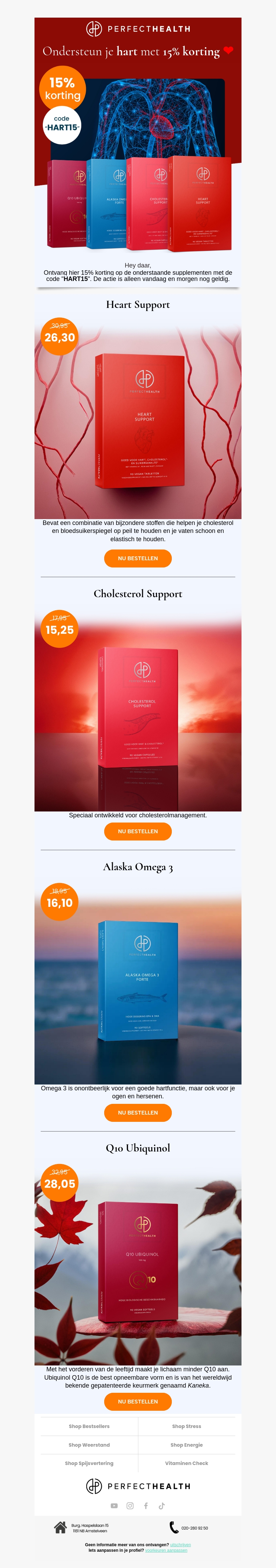 ⏳ Laatste kans om te profiteren van 15% korting op hart supplementen! ⏳ Laatste kans om te profiteren van 15% korting op hart supplementen!