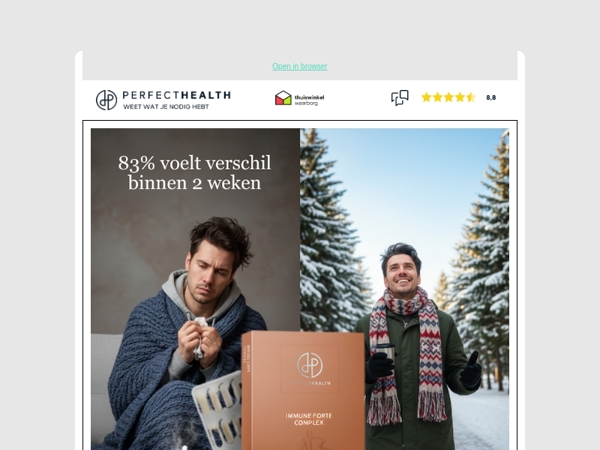 83% voelt verschil binnen 2 weken*