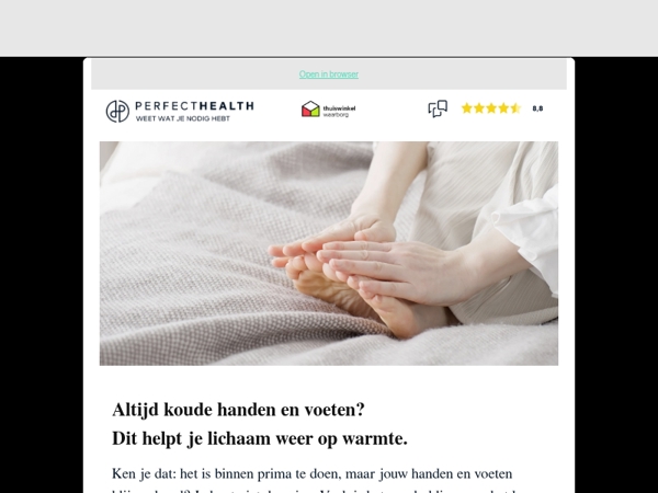 Altijd koude handen en voeten? Dit helpt (zonder extreme aanpak)