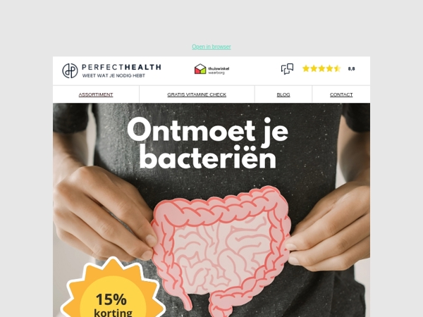 Goed nieuws van onze partner Perfect Lab