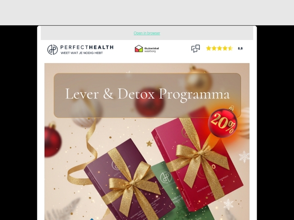 Eindig het jaar sterk: lever & darmen ondersteuning