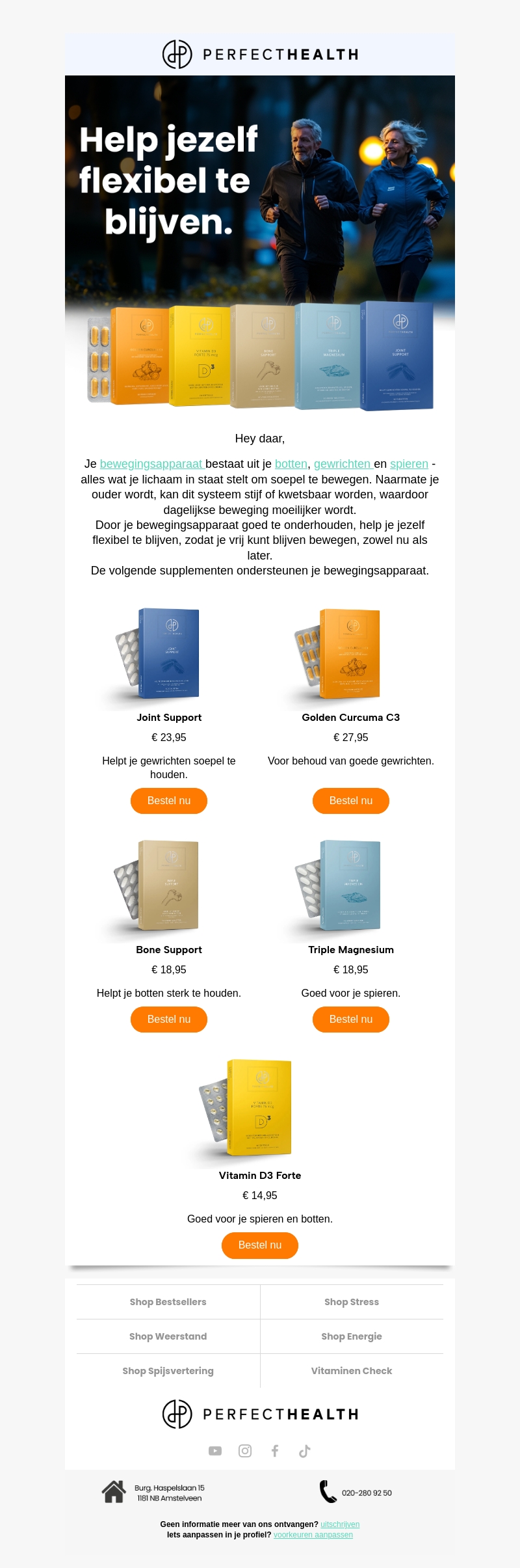 Wil jij jezelf flexibel houden, zodat je vrij kunt blijven bewegen? Wil jij jezelf flexibel houden, zodat je vrij kunt blijven bewegen?