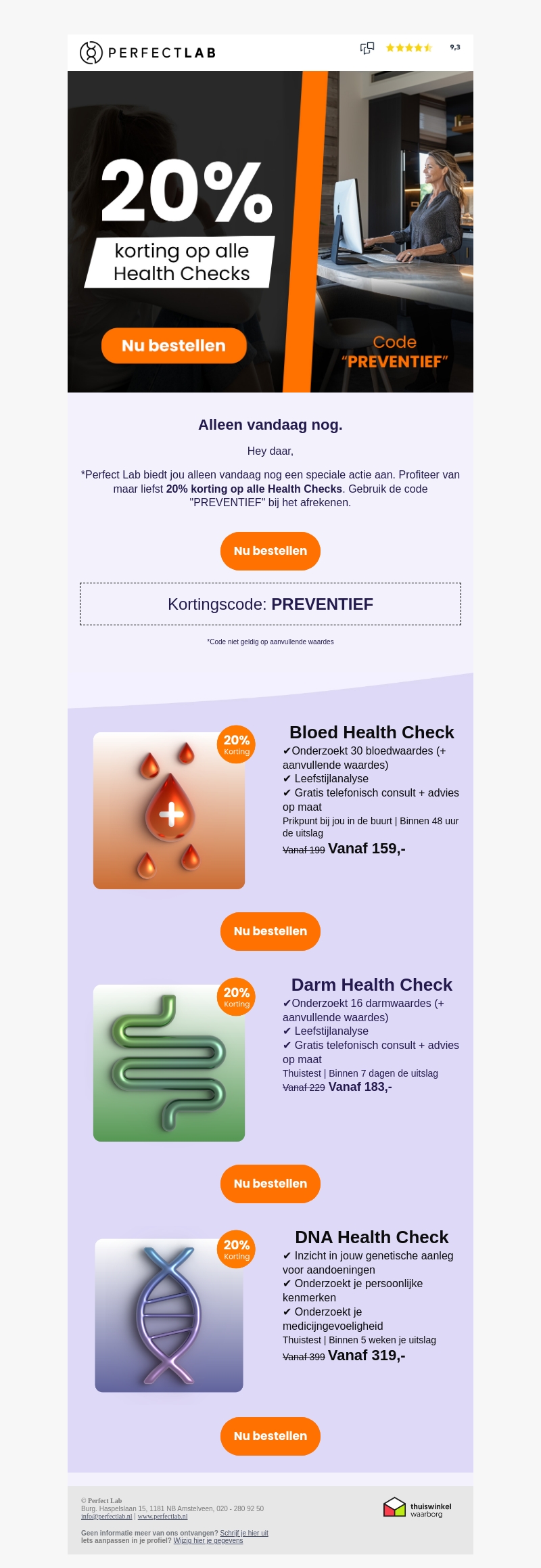 Alleen vandaag nog, 20% korting voor jou. Alleen vandaag nog, 20% korting voor jou.