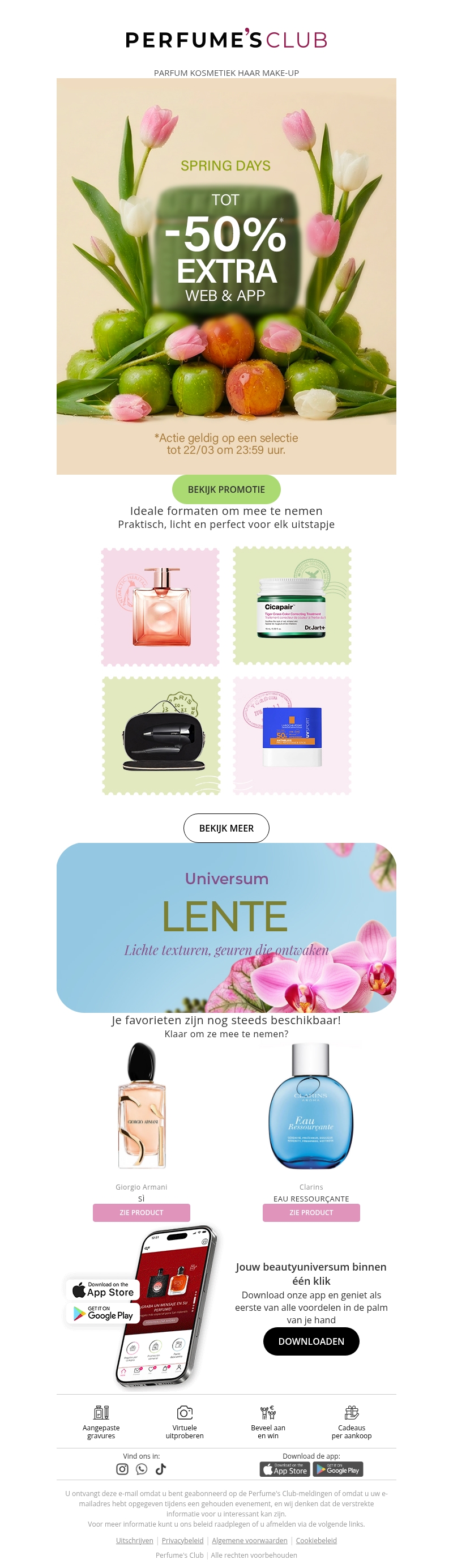 Spring Days: 🌷Tot -50% extra korting op web en app Spring Days: 🌷Tot -50% extra korting op web en app
