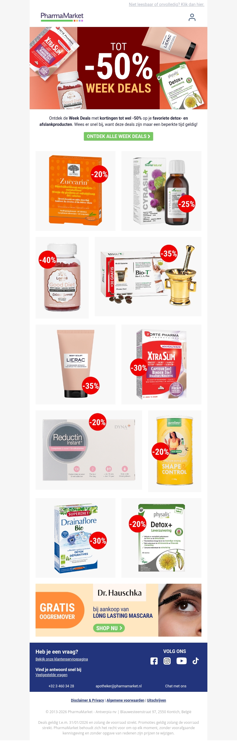 Week Deals: tot -50% op detox & afslanken ๐ฅ Week Deals: tot -50% op detox & afslanken ๐ฅ