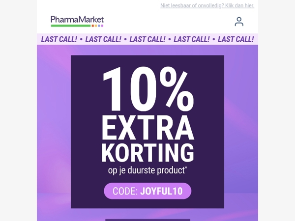 Last call: bestel vandaag nog voor kerst 🎄