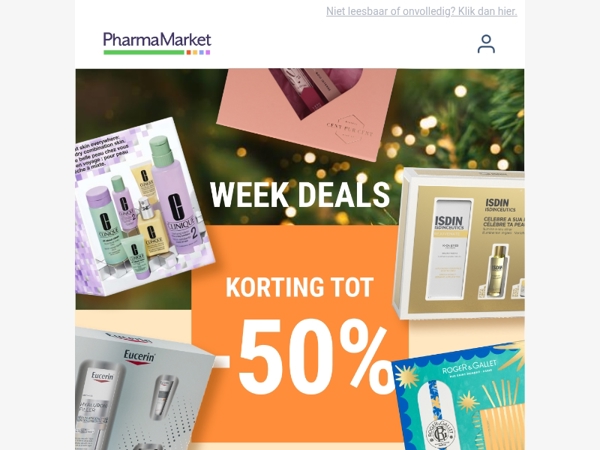 Feestelijke Week Deals: tot -50% 🎄