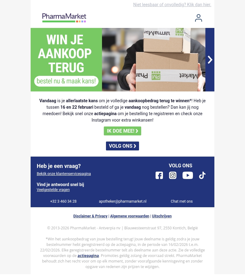 Laatste kans: win je aankoopbedrag terug π Laatste kans: win je aankoopbedrag terug π