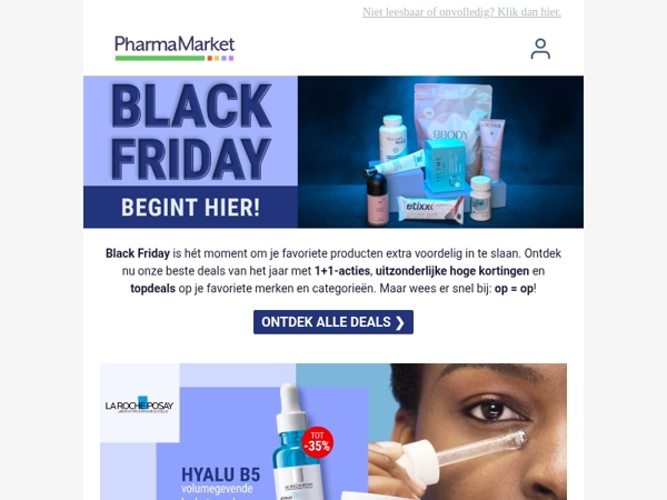 Black Friday is hier: 1+1-acties & uitzonderlijke kortingen 🖤