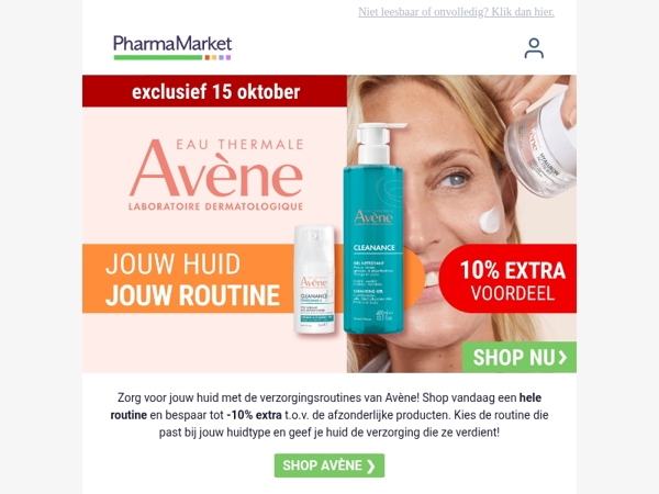 Jouw Avène-routine extra voordelig vandaag