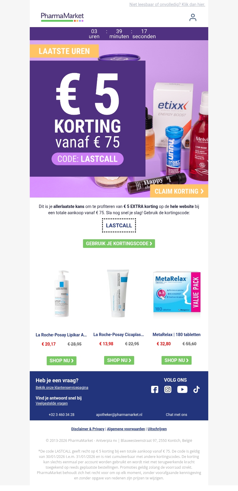 Laatste kans ⌛ € 5 korting op de hele website Laatste kans ⌛ € 5 korting op de hele website