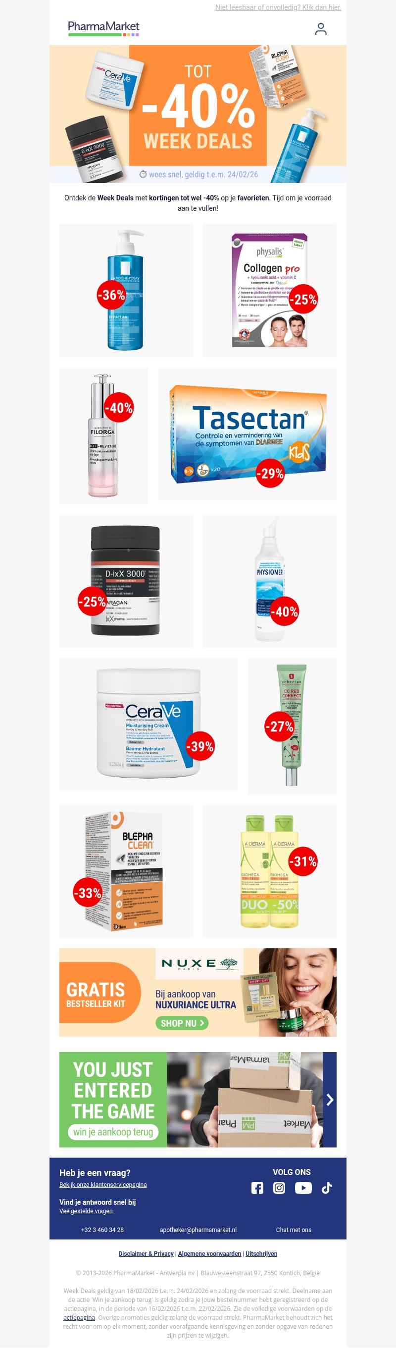 Week Deals: tot -40% op je favorieten Week Deals: tot -40% op je favorieten