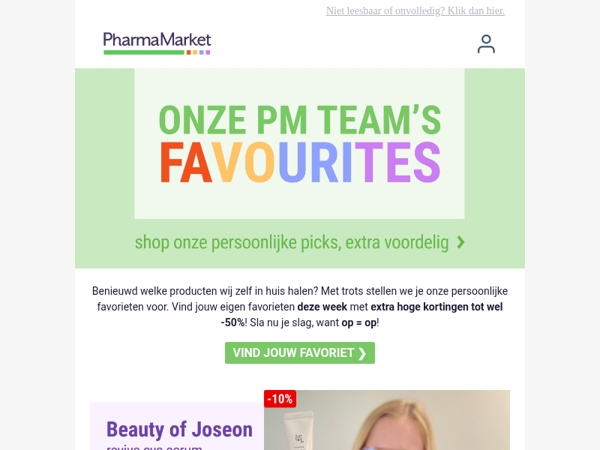 Onze favorieten 💚 nu tot -50%