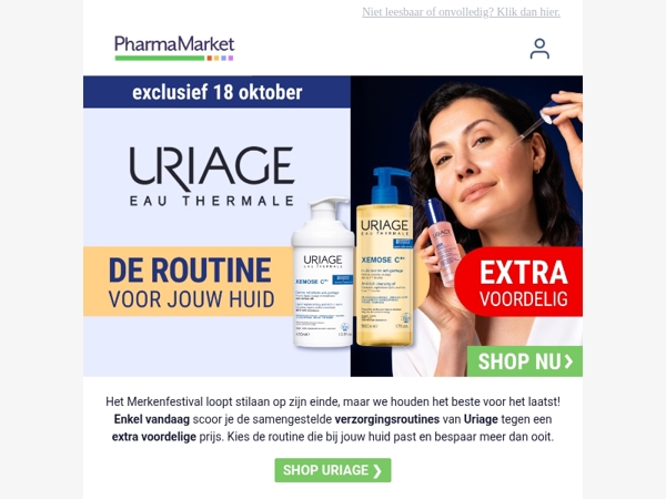 Alleen vandaag: extra voordeel op routines Uriage