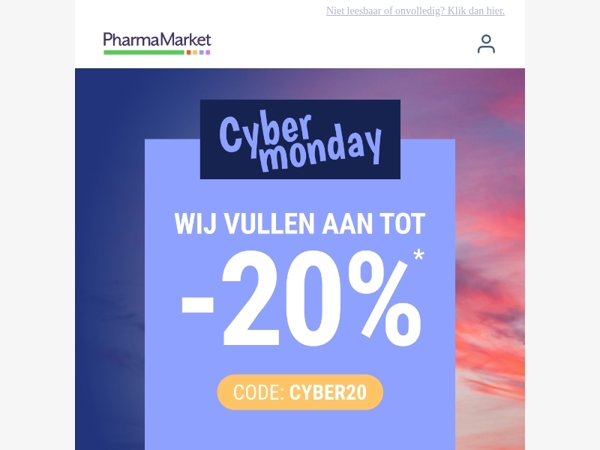Cyber Monday: minstens -20% op bijna alles