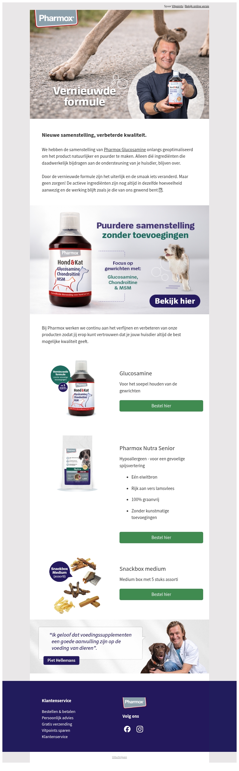De Pharmox Glucosamine is vernieuwd: nu nog puurder voor jouw huisdier! ๐ De Pharmox Glucosamine is vernieuwd: nu nog puurder voor jouw huisdier! ๐