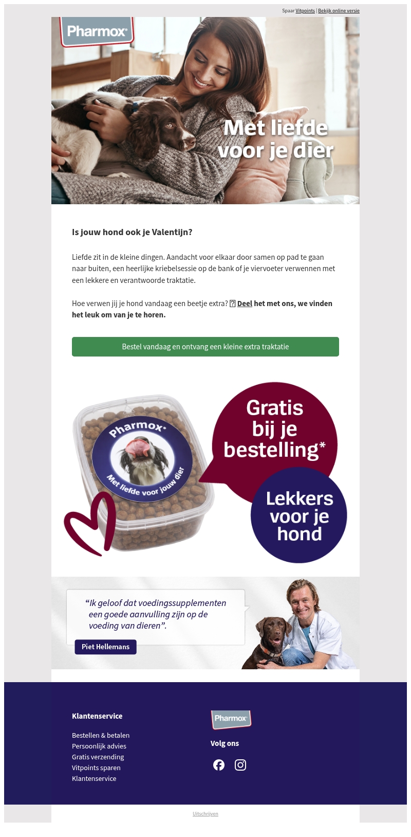 ❤️ Een snackcadeautje voor je hond ❤️ Met liefde van Pharmox ❤️ Een snackcadeautje voor je hond ❤️ Met liefde van Pharmox