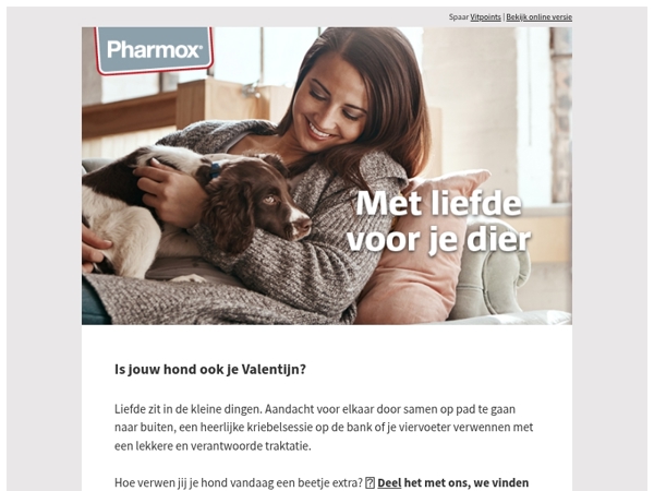 ❤️ Een snackcadeautje voor je hond ❤️ Met liefde van Pharmox