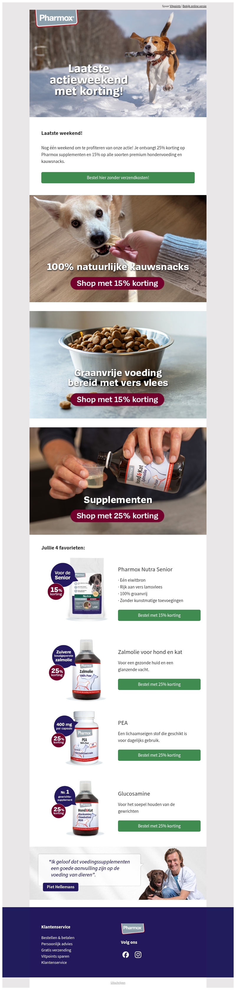 Laatste weekend! Tot 25% korting Laatste weekend! Tot 25% korting