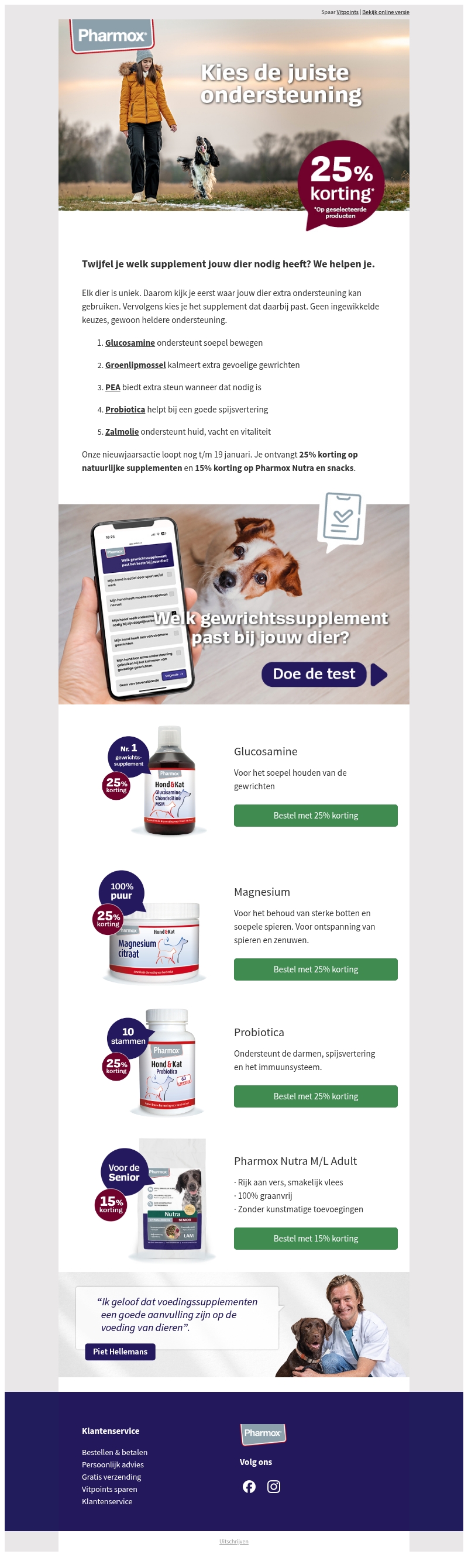 📢 Actie: Welk supplement past bij jouw dier? 📢 Actie: Welk supplement past bij jouw dier?
