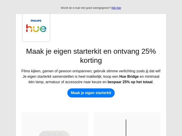 🔥 25% korting op een zelf samengestelde starterkit