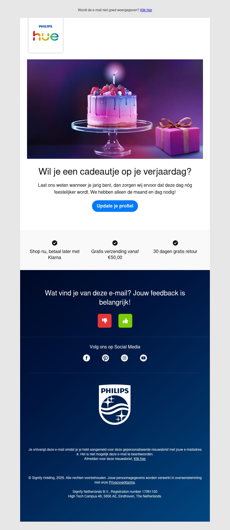 π We hebben een verjaardagscadeautje voor je! π We hebben een verjaardagscadeautje voor je!