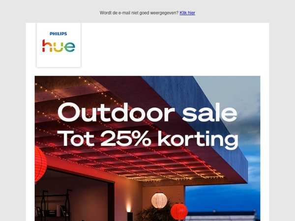 Nog steeds korting op slimme buitenverlichting