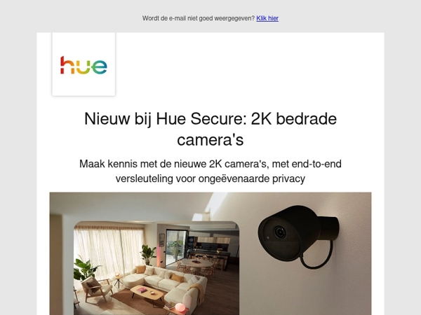 Maak kennis met de nieuwe 2K camera's - het scherpe oog voor jouw huis