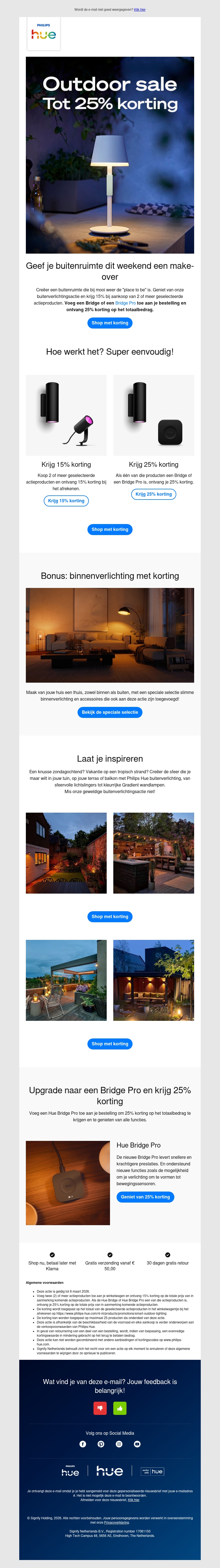 Tot 25% korting 👉 Breng het licht naar buiten Tot 25% korting 👉 Breng het licht naar buiten