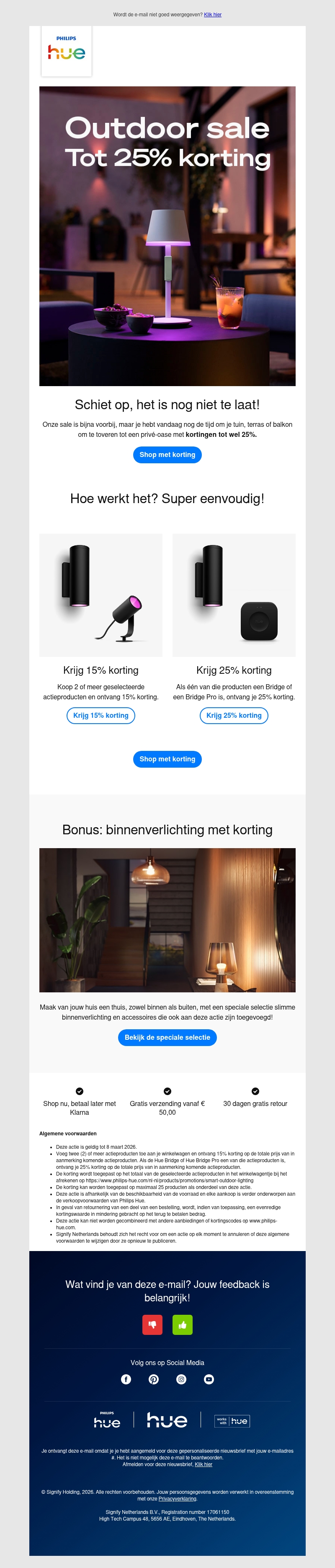 ⏰ laatste dag! Tot 25% korting op buitenverlichting ⏰ laatste dag! Tot 25% korting op buitenverlichting